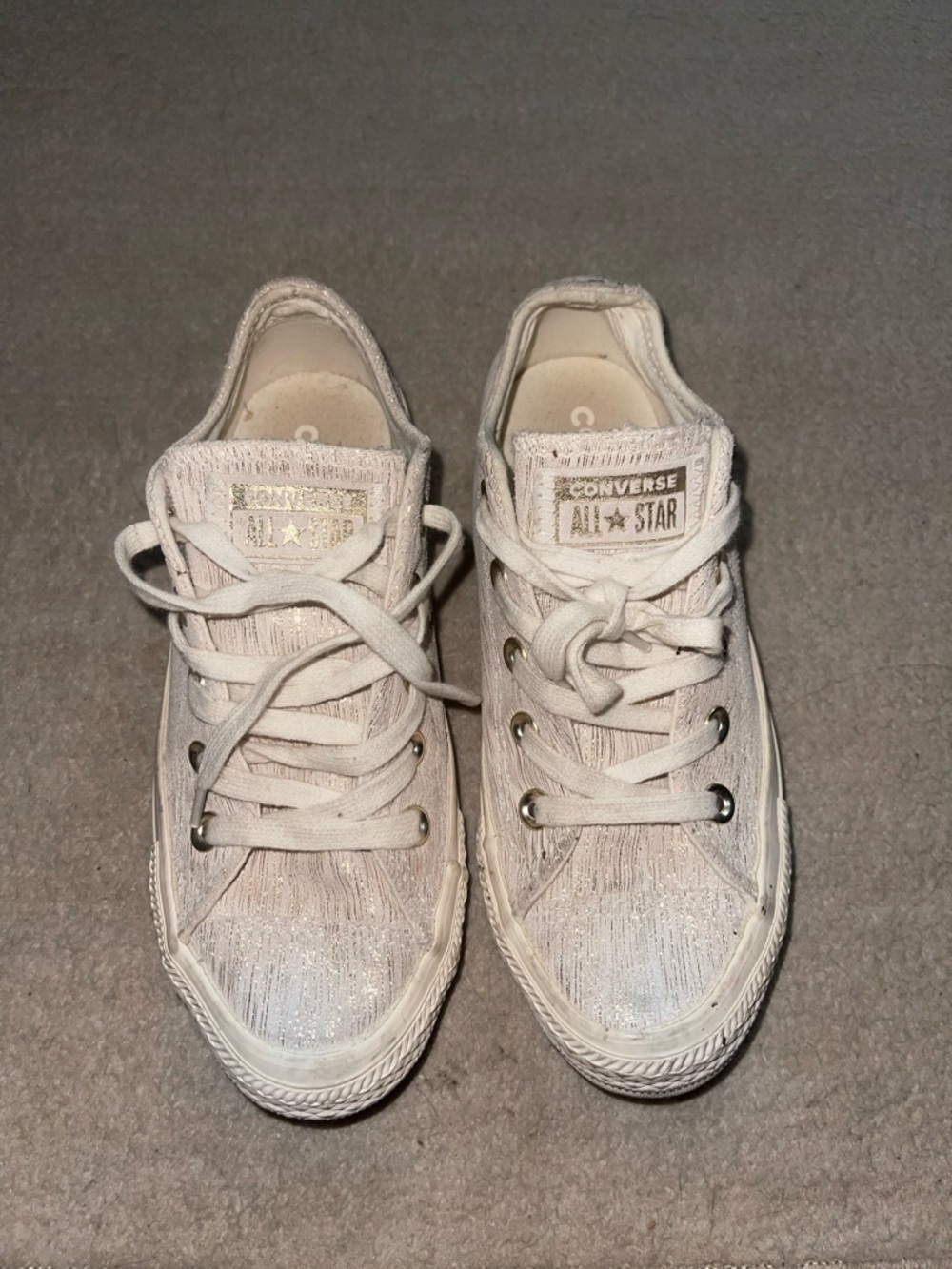 Converse All Star Low Top Sneakers gold shimmer